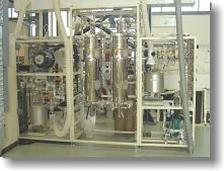 Two stage high pressure hydrogen processing pilot plant